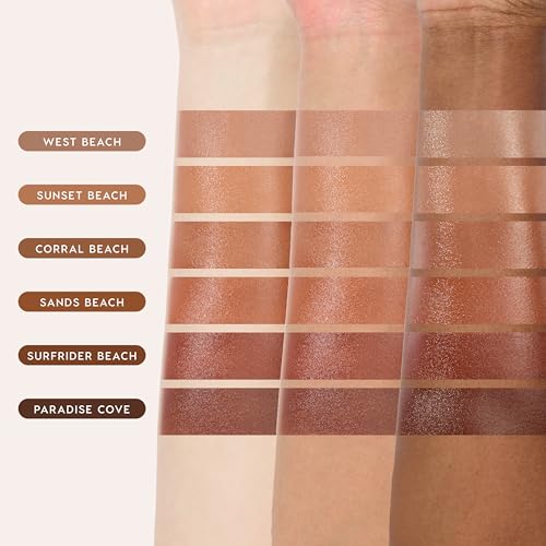 ColourPop West Beach Liquid Bronzer for Face - Buildable Hydrating Contour, Neutral Tan, 0.27 oz