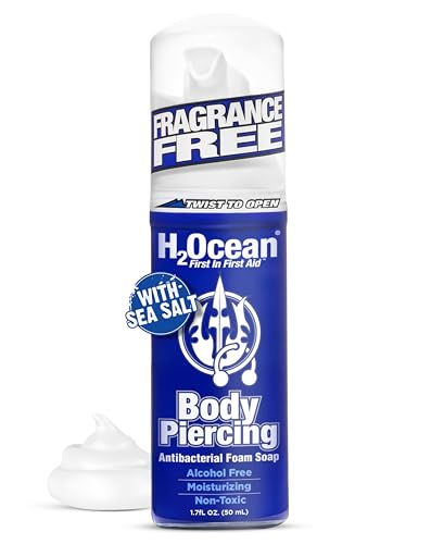 Gentle Body Piercing Foam Soap with Sea Salt & Aloe Vera - 1.7oz