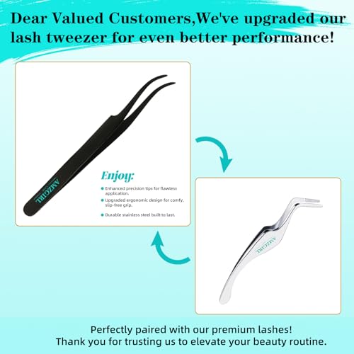 Lash Extension Kit 200PCS 40D Clusters 9-16mm with Bond & Remover