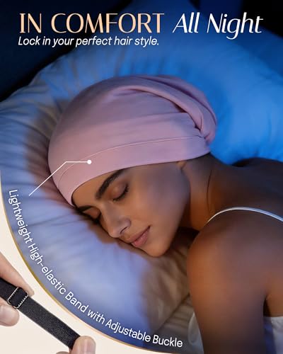 OLESILK 100% Mulberry Silk Bonnet for Sleeping - Hair Wrap for Curly Hair Care