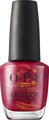 OPI Nail Lacquer - I’m Really an Actress Opaque Dark Red Pearl, Long-Lasting & Chip Resistant