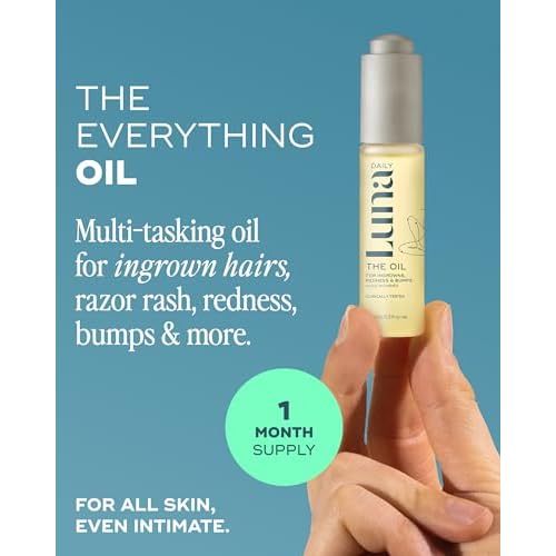 Luna Daily The Feminine Wash + Body Oil Set | Travel-Size Feminine Hygiene & Moisturizing Duo | pH-Balanced Body Wash & Soothing Ingrown Hair Oil | Nourishing & Pregnancy-Safe