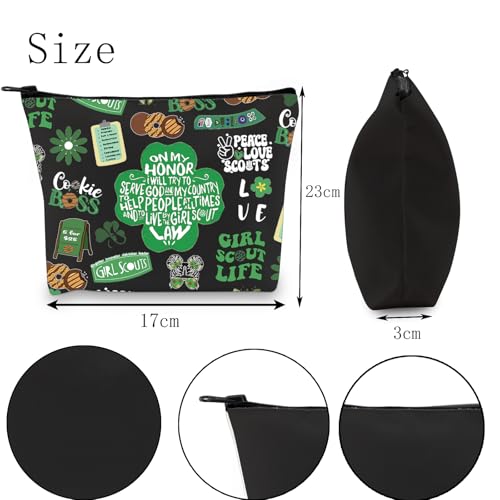 POFULL Girl Troop Leader Cosmetic Bag Adventure Lover Squad Gift