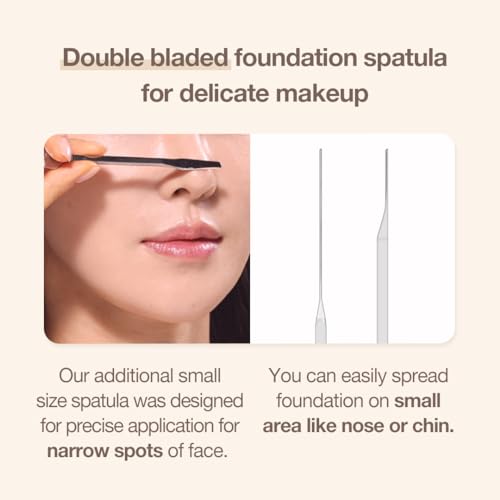 STUDIO17 Foundation Spatula Stainless Steel Makeup Tool