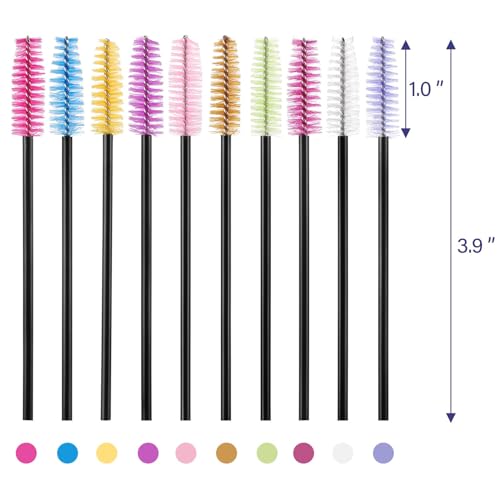 Mascara Wands 1000 Pcs Disposable Eyelash Brushes Spoolies