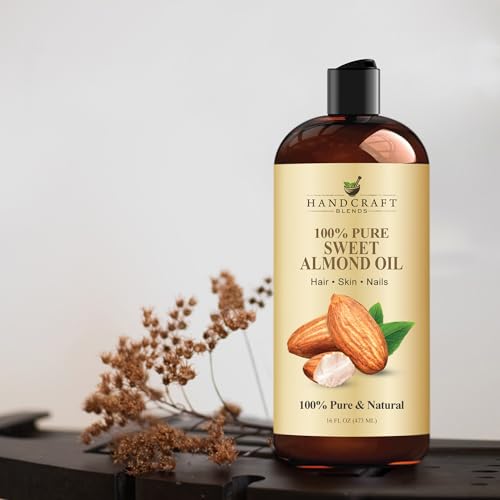 Handcraft Blends Sweet Almond Oil 16 Fl Oz | Pure Carrier Oil