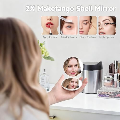 3.5" Portable Compact Mirror for Travel - 2-Sided & Lightweight