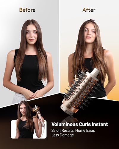 KAUGIC 6-in-1 Hot Air Hair Styler with Auto Wrap Curler
