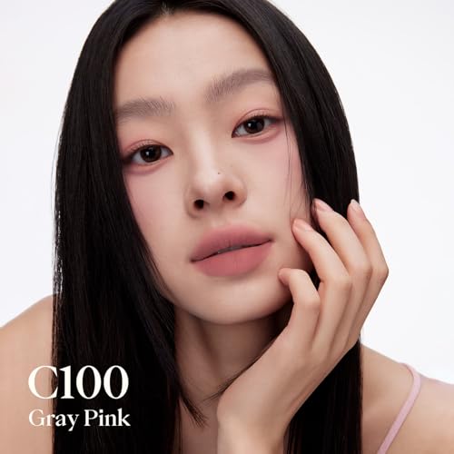 Joocyee 2-in-1 Lip & Cheek Cream with Brush - Matte Gray Pink