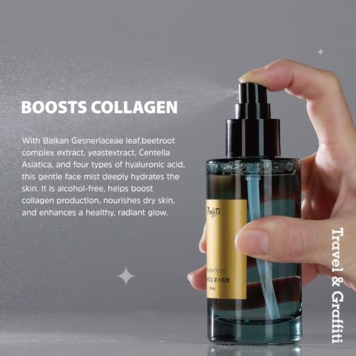 Haberlea Face Mist ? Natural Rose-Scented, Alcohol-Free Facial Spray for All-Day Hydration & Pre-Makeup Use ? Soothing Toner Mist for Dry, Sensitive Skin ? Made in Taiwan ? 100ml