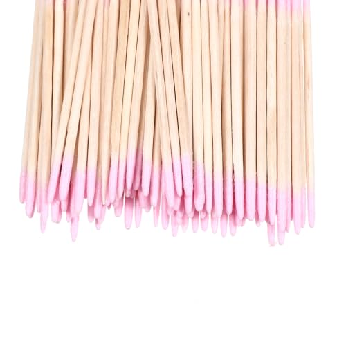 300 Cotton Swabs with Pointed Tips for Makeup & Nail Care