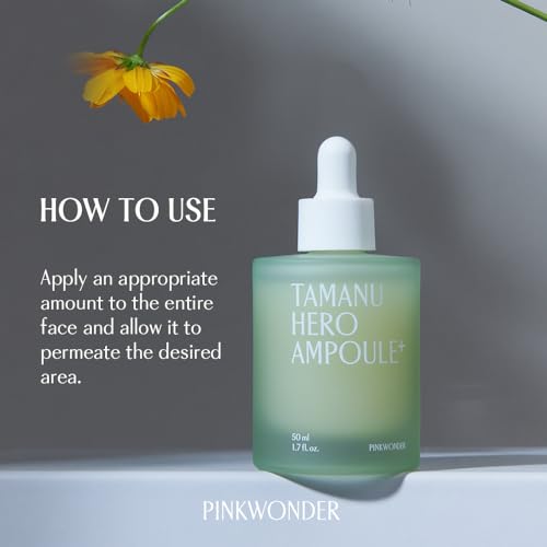 PINKWONDER Tamanu Hero Ampoule? 1.69oz (50ml), 50,000ppm Tamanu Oil for Soothing