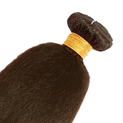 Yaki Straight Human Hair Bundles #4 Chocolate Brown - 14, 16, 18 Inch