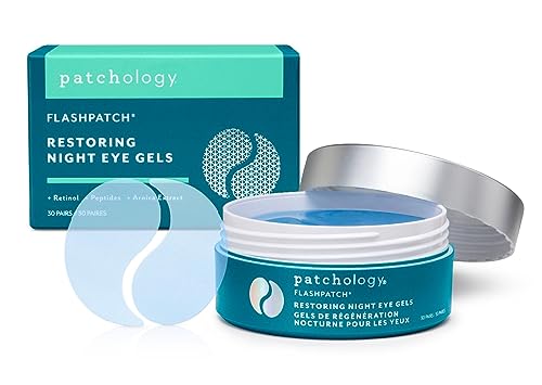 Patchology Restoring Night Eye Patches - Retinol & Peptides, 30pk