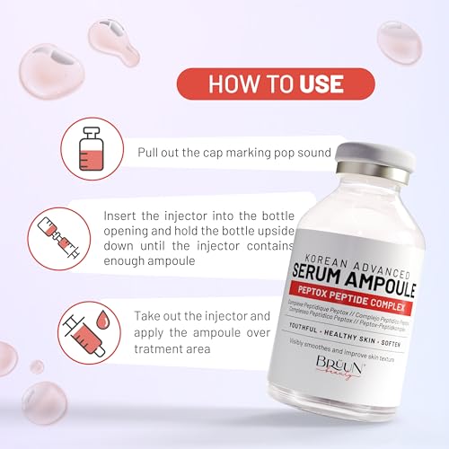 BRÜUN Peptox Peptide Facial Serum Ampoule – Hydrating Korean Skincare