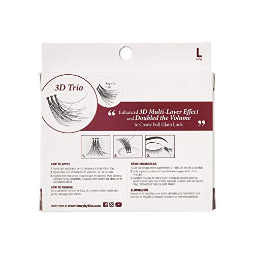iENVY 3D Trio Lash Ultra Black Long 2 Pack
