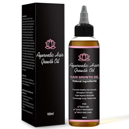 LIFEWITQUEENP Ayurvedic Hair Growth Oil - Lightweight Herbal Scalp Oil for All Hair Types, 1 Bottle