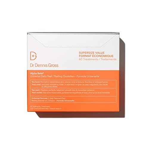 Alpha Beta Universal Daily Peel by Dr. Dennis Gross for Unisex - 60 Pc Pads, Cranberry
