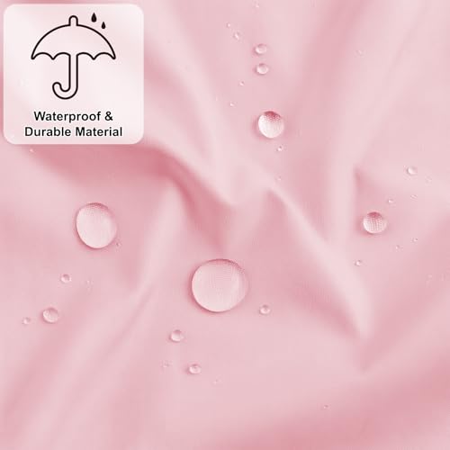 Reusable Waterproof Shower Caps for Women, 2-Pack with Elastic Band