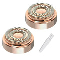 2 Pack Replacement Heads for Flawless Generation 2 Facial Hair Remover - Compatible & Dual-Blade