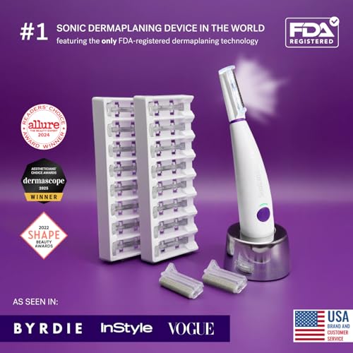 Michael Todd Sonicsmooth Pro+ Dermaplaning System & Eyebrow Trimmer - White