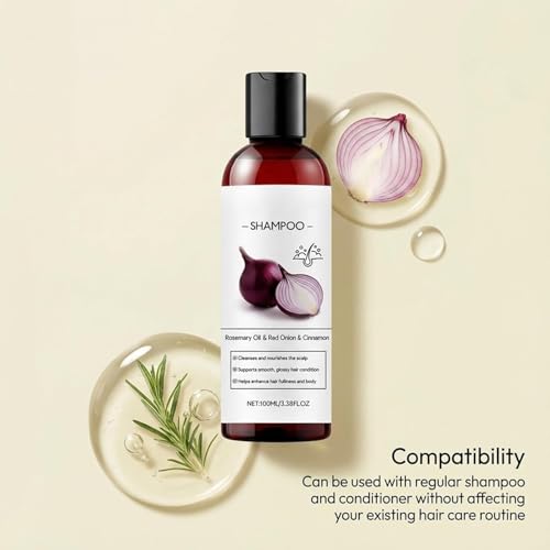 Onion Shampoo with Rosemary Oil for Hair Growth & Scalp Care