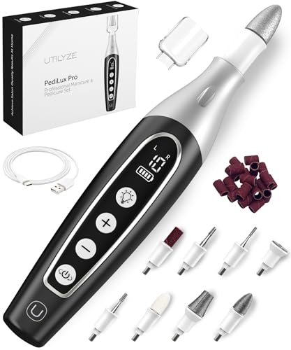 Cordless Electric Nail File Kit for Manicure & Pedicure - 32-Piece Set