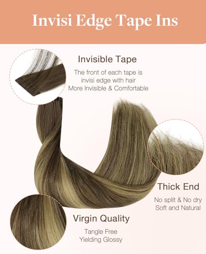 GOO GOO Invisi Edge Tape In Hair Extensions 18inch 20pcs 4/27/4