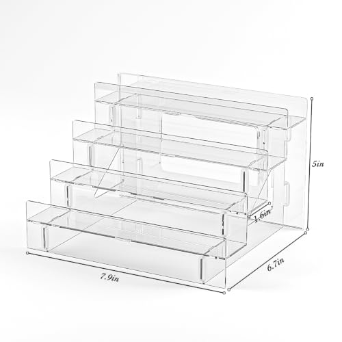 4-Tier Acrylic Nail Polish Organizer Rack
