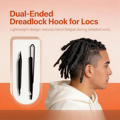 4-Piece Interlocking Loc Tool Set for Dreadlocks & Microlocs