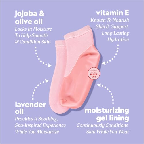 Onyx Professional Gel Moisturizing Socks for Dry Feet & Cracked Heel Repair