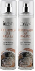 Instyle Fragrances Sea Minerals Body & Hair Mist - Vegan, Paraben & Phthalate Free, 8 Fl Oz x2
