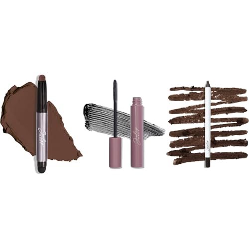 Julep Eyeshadow 101 Cream Stick Mocha Matte, Length Matters Mascara, & When Pencil Met Gel Eyeliner Rich Brown for Long-Lasting, Bold, and Effortless Eye Looks