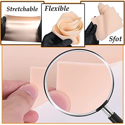 Yuelong 10Pcs Tattoo Practice Skin 7.4"x5.6" Microblading