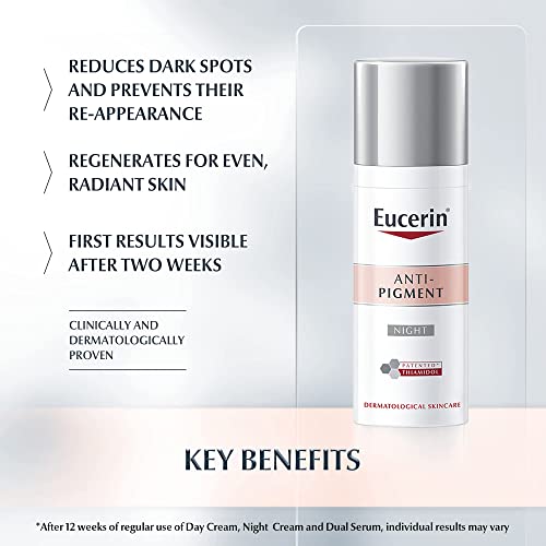 Eucerin ANTI-PIGMENT - Pigment Reducing Night Cream - 50 milliliters (1.7 ounces)