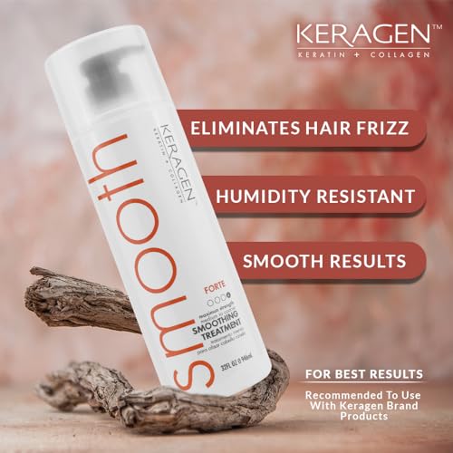 KERAGEN FORTE Hair Smoothing Treatment | 32 oz Salon Professional