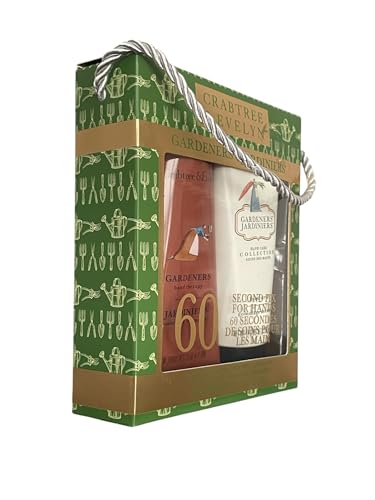 Crabtree & Evelyn Gardeners Hand Therapy Cream & Scrub Set, 3.5 oz