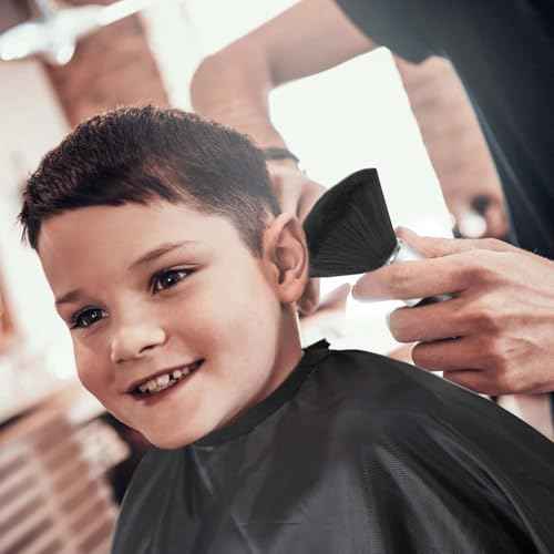 Professional Haircut Cape with Adjustable Snap Closure and Neck Duster Brush, Salon Hair Cutting Cape, Barber Cape for Unisex