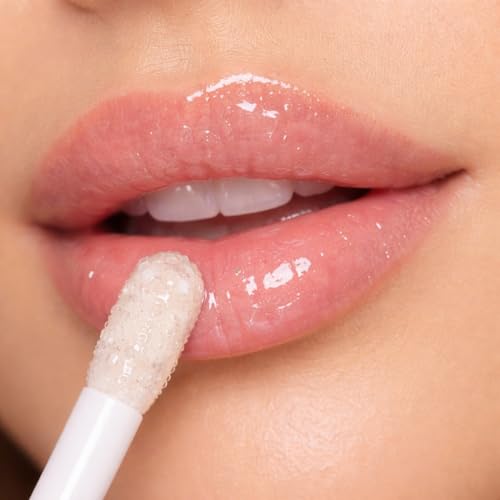 Miss Lil USA Bloom Kiss Lip Oil, Nourishing Hydrating High-Shine Lip Oil Gloss, Lightweight Non-Sticky Formula for Soft Glossy Lips, Vegan & Cruelty-Free (Rose)
