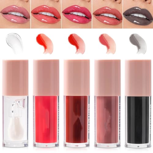 Black Sugar Glossy Lip Gloss - Non-Sticky, Hydrating Shine