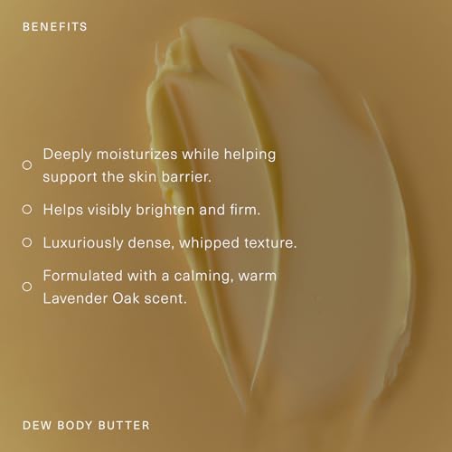 Oak Essentials Dew Body Butter | Rich, Whipped Body Moisturizer for Dry & Crepey Skin | Visible Hydration, Firming & Smoothing, 5.3 oz