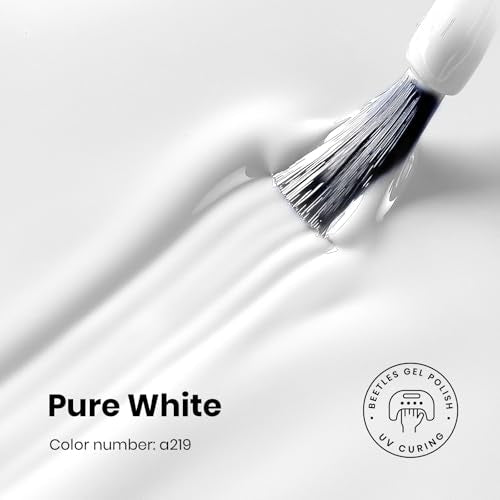 Beetles Pure White Gel Nail Polish 10ml - Soak Off UV LED Manicure