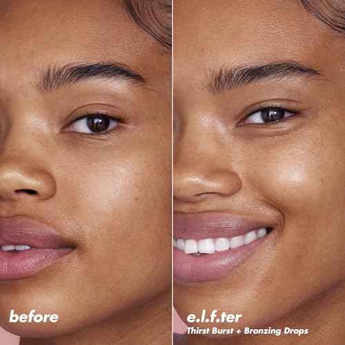 e.l.f. SKIN The Hottest Drops Duo, Holy Hydration! Thirst Burst & Bronzing Skincare Set, For A Dewy, Sun-Kissed Look, Vegan & Cruelty-Free