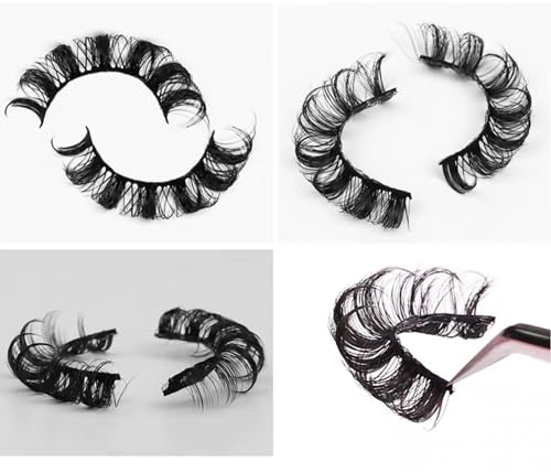 Russian Strip Lashes 10 Pairs D Curl 3D Faux Mink Fluffy