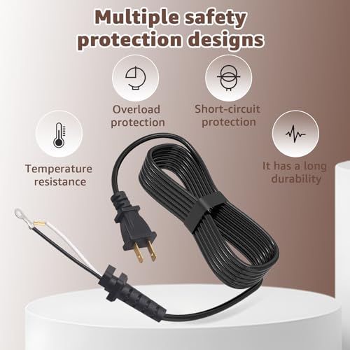 Hair Clippers Cord Replacement for Andis T-Outliner 04624 - Compatible with Andis Outliner 04603, T-Outliner 04710