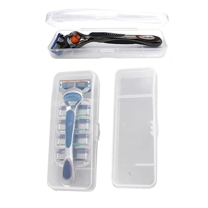 3 Pack Men's Razor Razor Travel Case Portable Women's Razor Carrying Case Box Protector Organizer for Travel Men's Razor Blade Refills Cartridges Handle Hydro Sensitive Disposable Razors