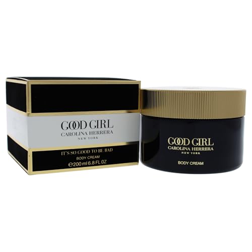 Carolina Herrera Good Girl Body Cream 6.8 Oz - Luxurious Moisturizer for All Skin Types - Non-Greasy & Fragrant