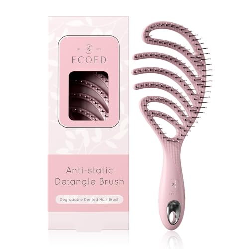 Ecoed Detangling Brush - Anti-Static Vented Design for All Hair