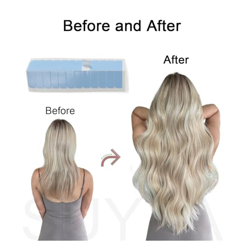 Hair Extension Tape Tabs - 60 Pieces Double-Sided Adhesive (4cm)