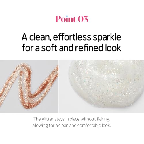 ETUDE Tear Drop Eyeliner - Crystal Glitter, Smudge-Proof